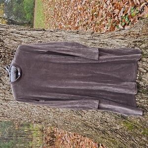 PURE JILL!  Brown Velvet Tunic Dress. Size S. NWOT.